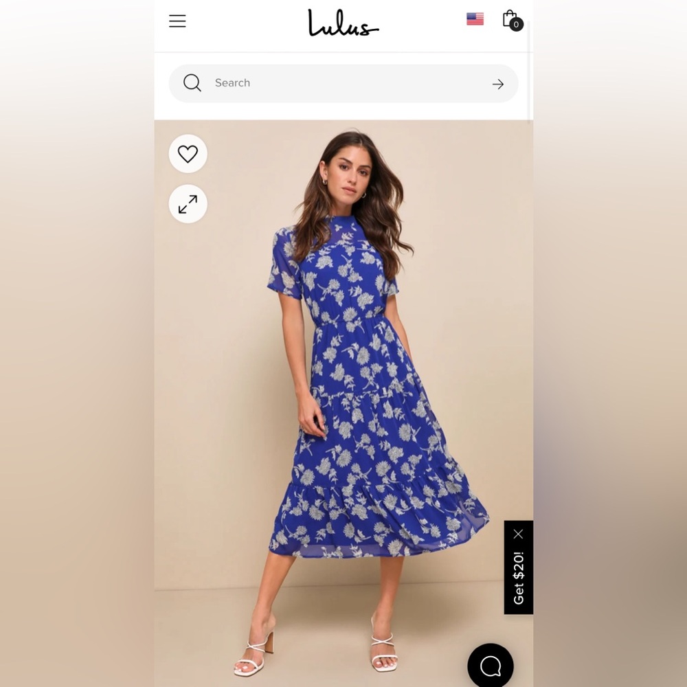 Lulu’s Floral midi dress